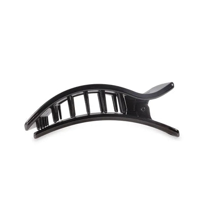 Flat Rectangle Hair Clip | Jet Black | Medium