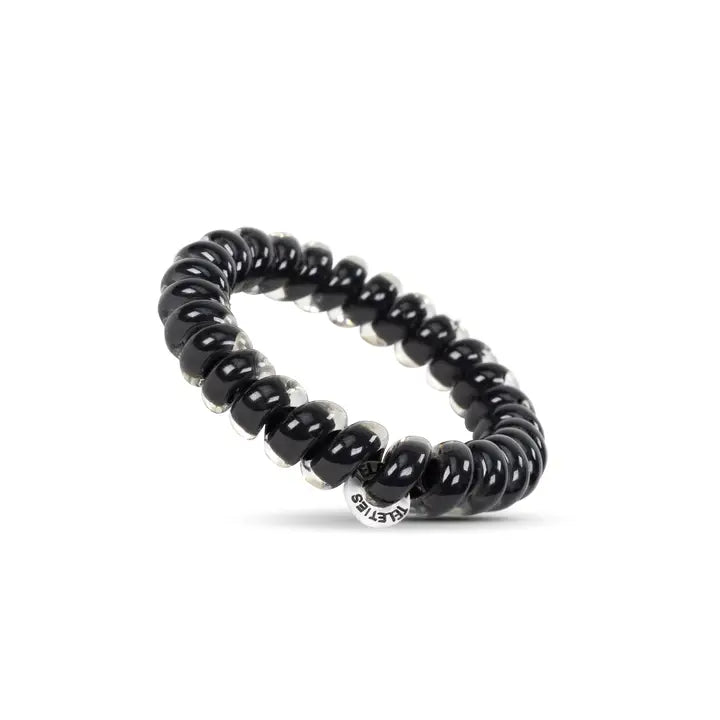 Spiral Hair Coils | Jet Black Hair Ties | Large