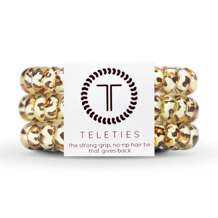 Spiral Hair Coils | Leopard Hair Ties | Small