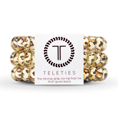 Spiral Hair Coils | Leopard Hair Ties | Small