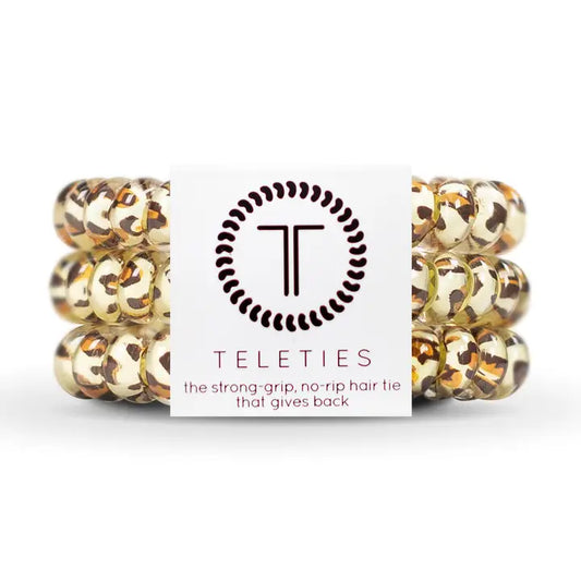 Spiral Hair Coils | Leopard Hair Ties | Small