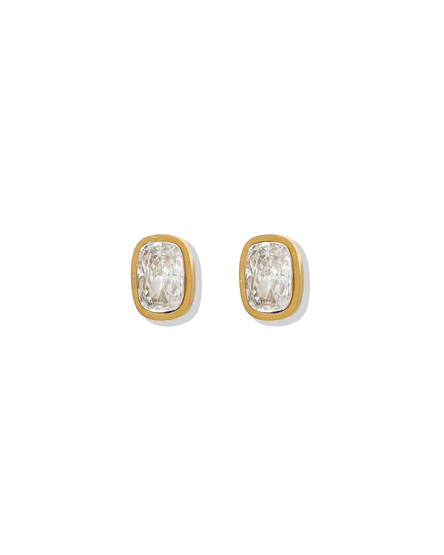 Kay Clear Gold | Screwback Stud Earrings