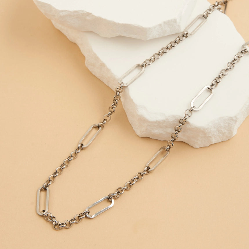 Narelle Rolo Link Bar Station 20" Waterproof Necklace
