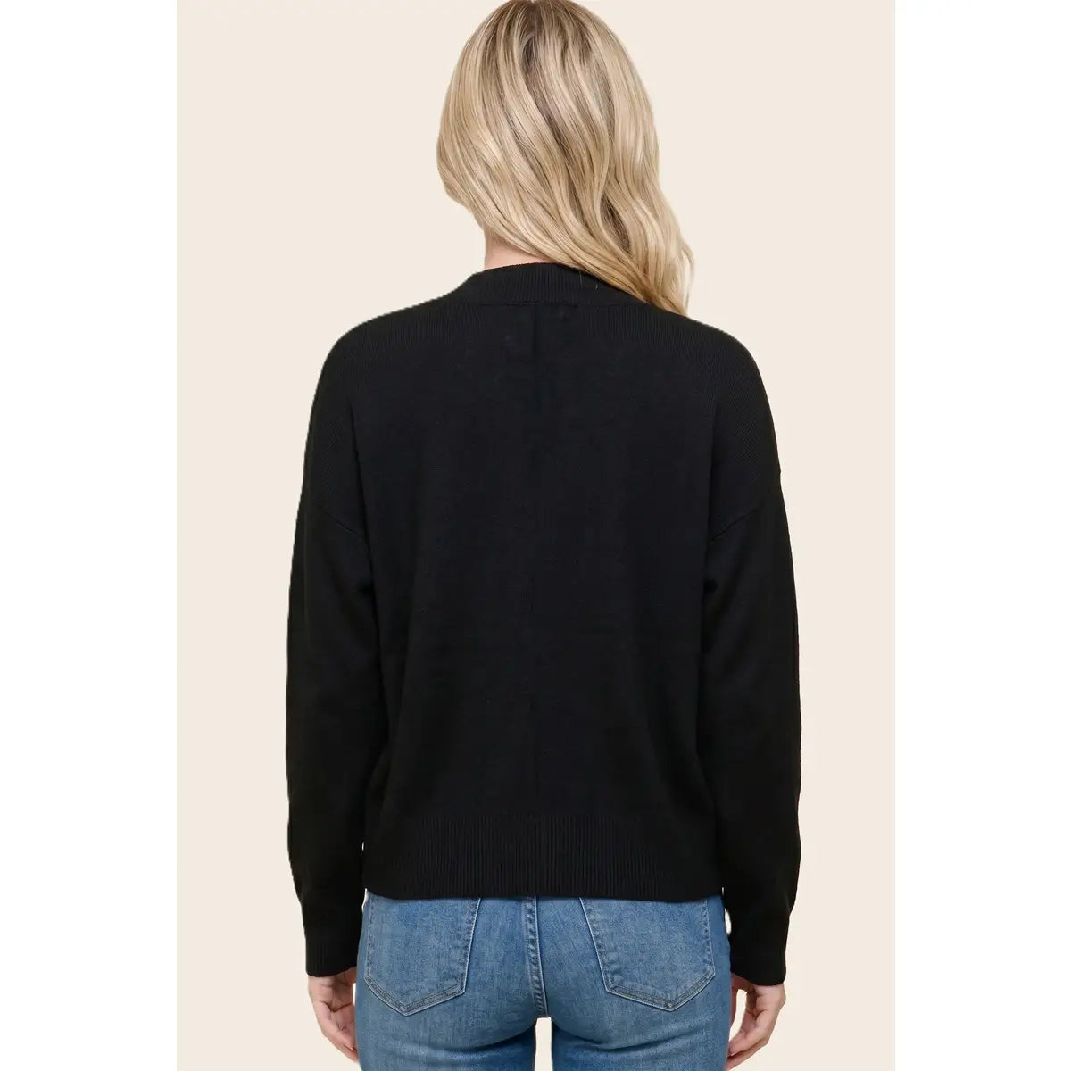 Solid Thick Sweater Cardigan