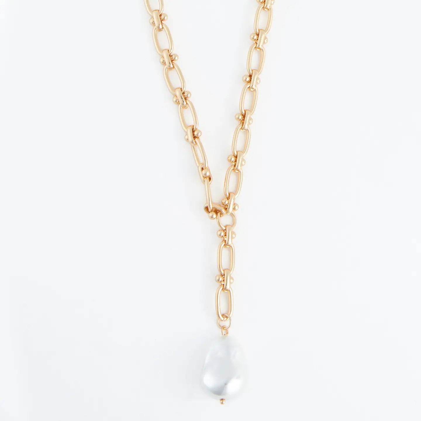 Renee Genuine Pearl Pendant Y-Necklace