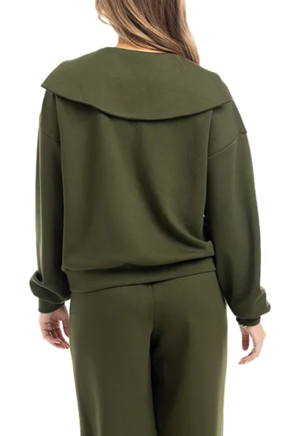 Olive Scuba Top