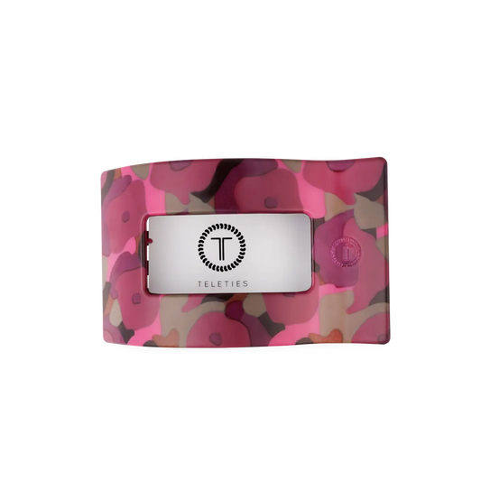 Flat Rectangle Hair Clip | Garden Glam | Medium