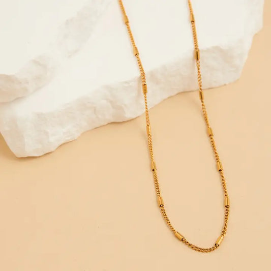 Narelle Bar Satellite Chain 20" Waterproof Necklace