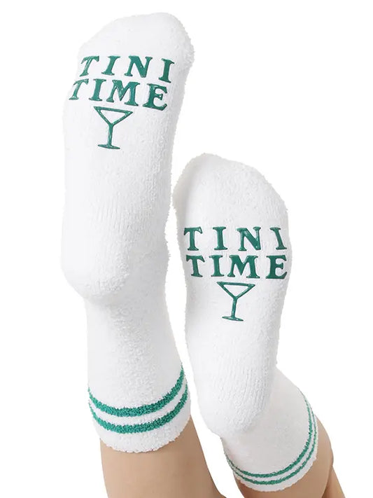 Tini Time Fuzzy Crew Socks