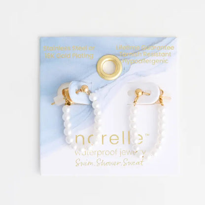 Narelle Waterproof Genuine Freshwater Pearl Dangle Earrings