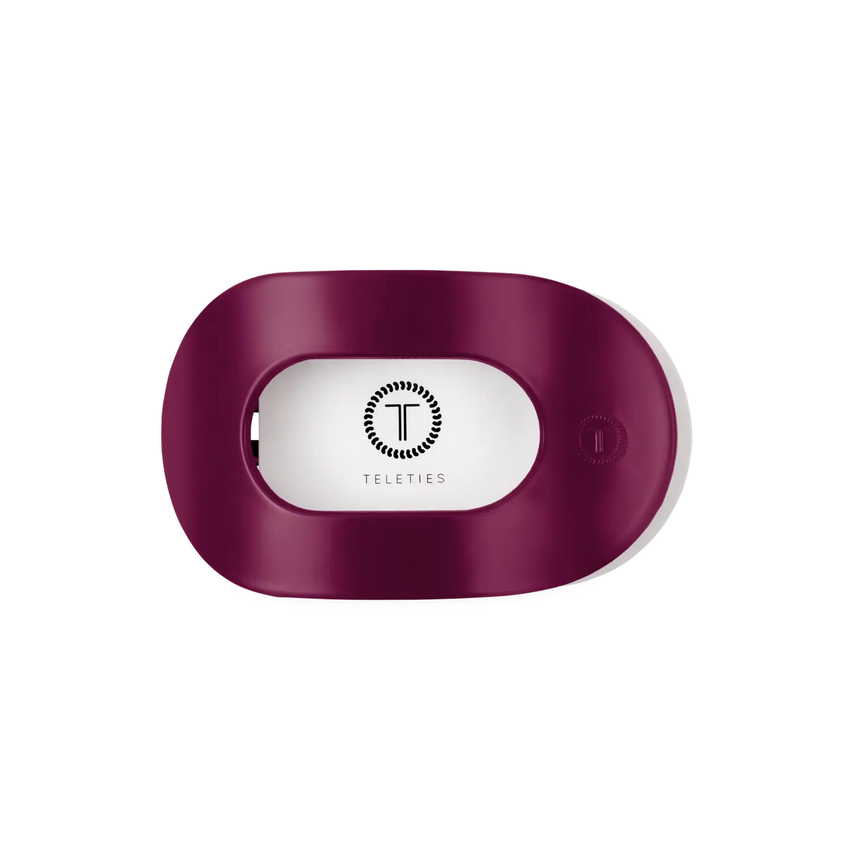 Flat Round Hair Clip | Mulberry |  Medium