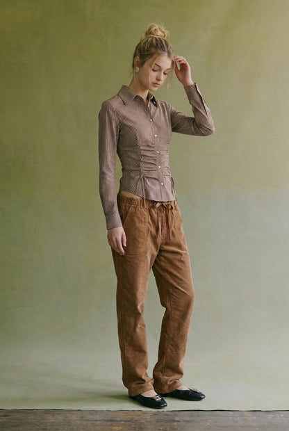 Corduroy Relaxed Drawstring Pants
