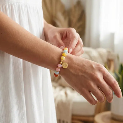 Amber Jade Bloom Bracelet