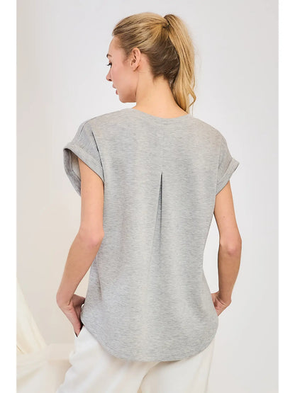 Buttery Soft Cuff Sleeve Top