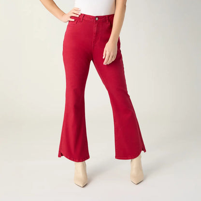 Flare Pant with Curved Hem