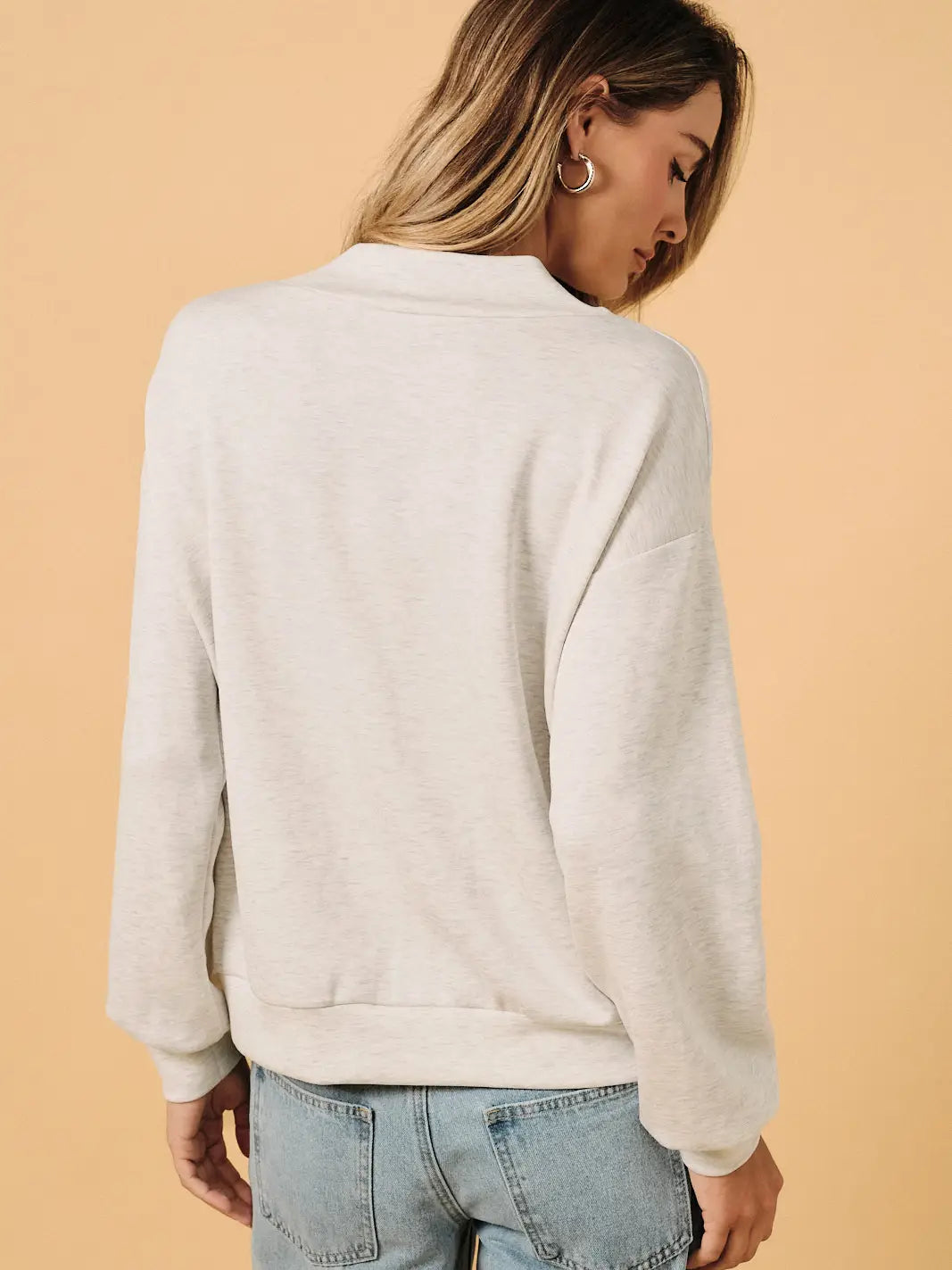 Cowl Neck Long Sleeve Top
