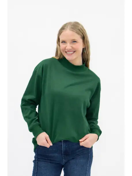 Mock Neck Sweatshirt | 4 Colors Available