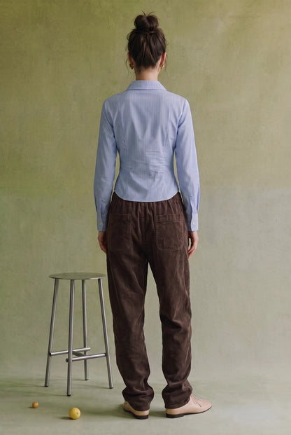 Corduroy Relaxed Drawstring Pants