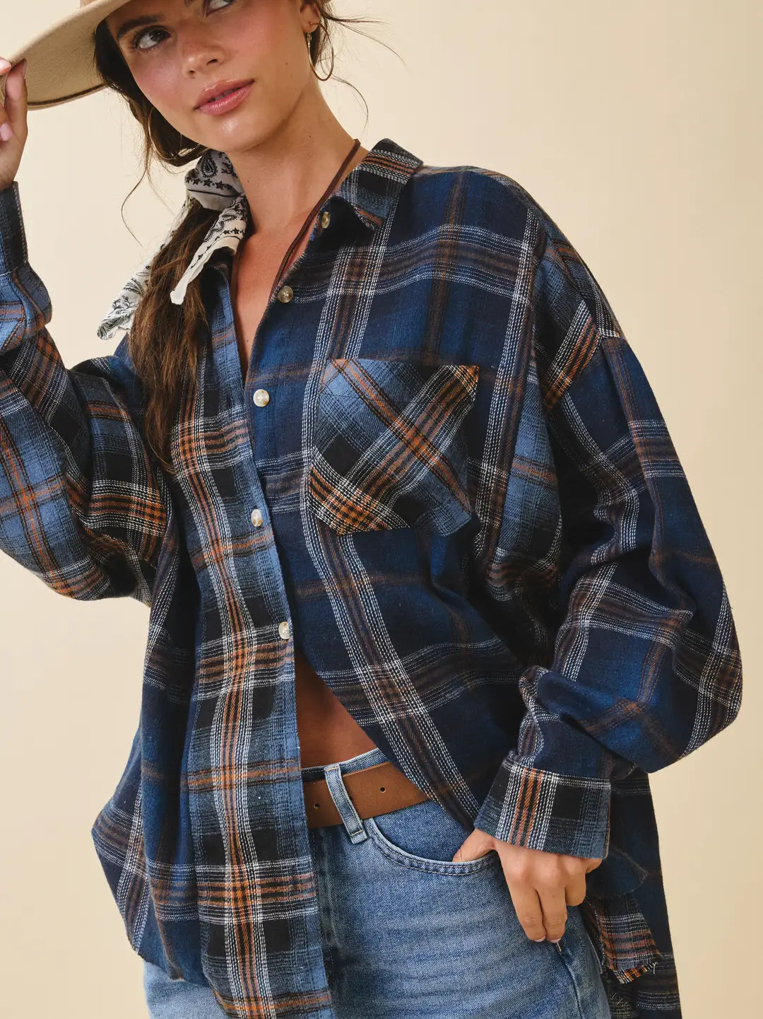 Kambrie Plaid Flannel Shirt