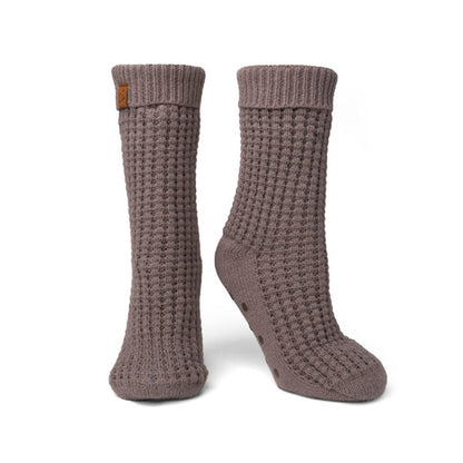 Waffle Knit Slipper Socks | 4 Colors Available