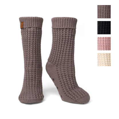 Waffle Knit Slipper Socks | 4 Colors Available