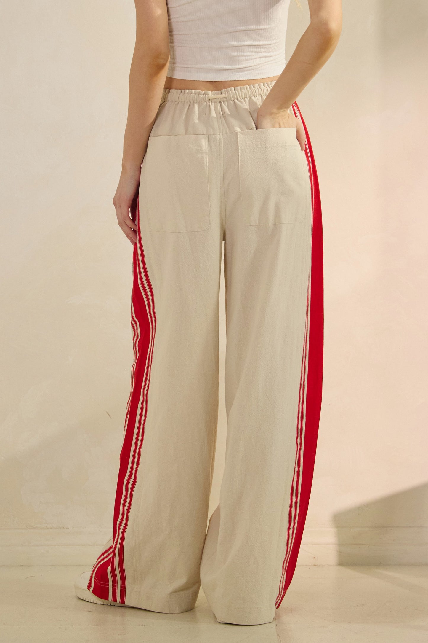 Sport Striped Wide Legged Pants
