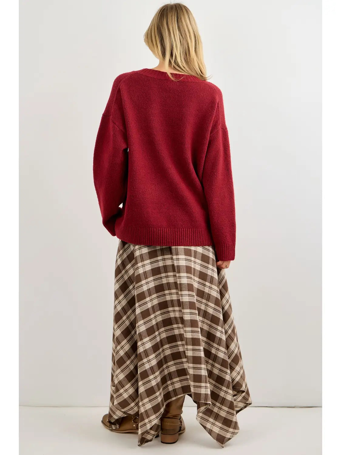 Skiing Duck Knit Sweater