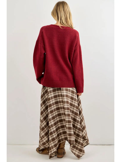 Skiing Duck Knit Sweater