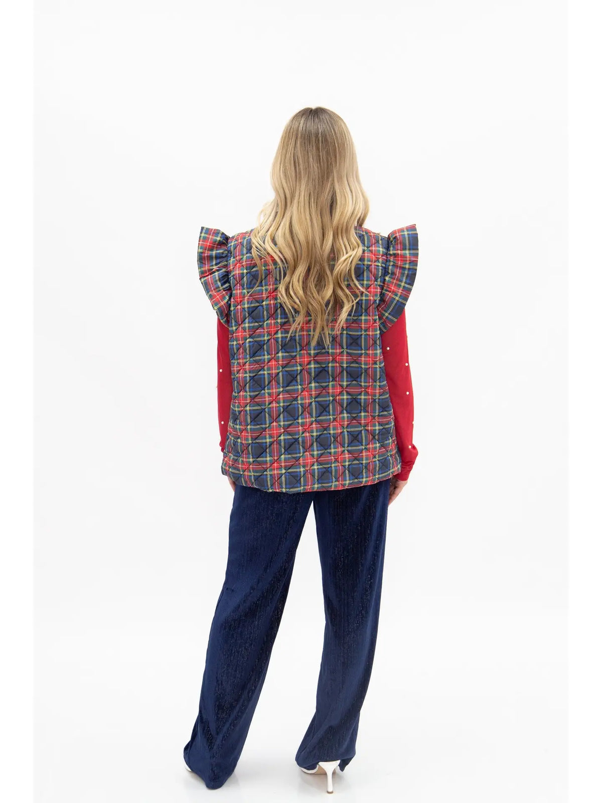 Plaid Puffer Vest