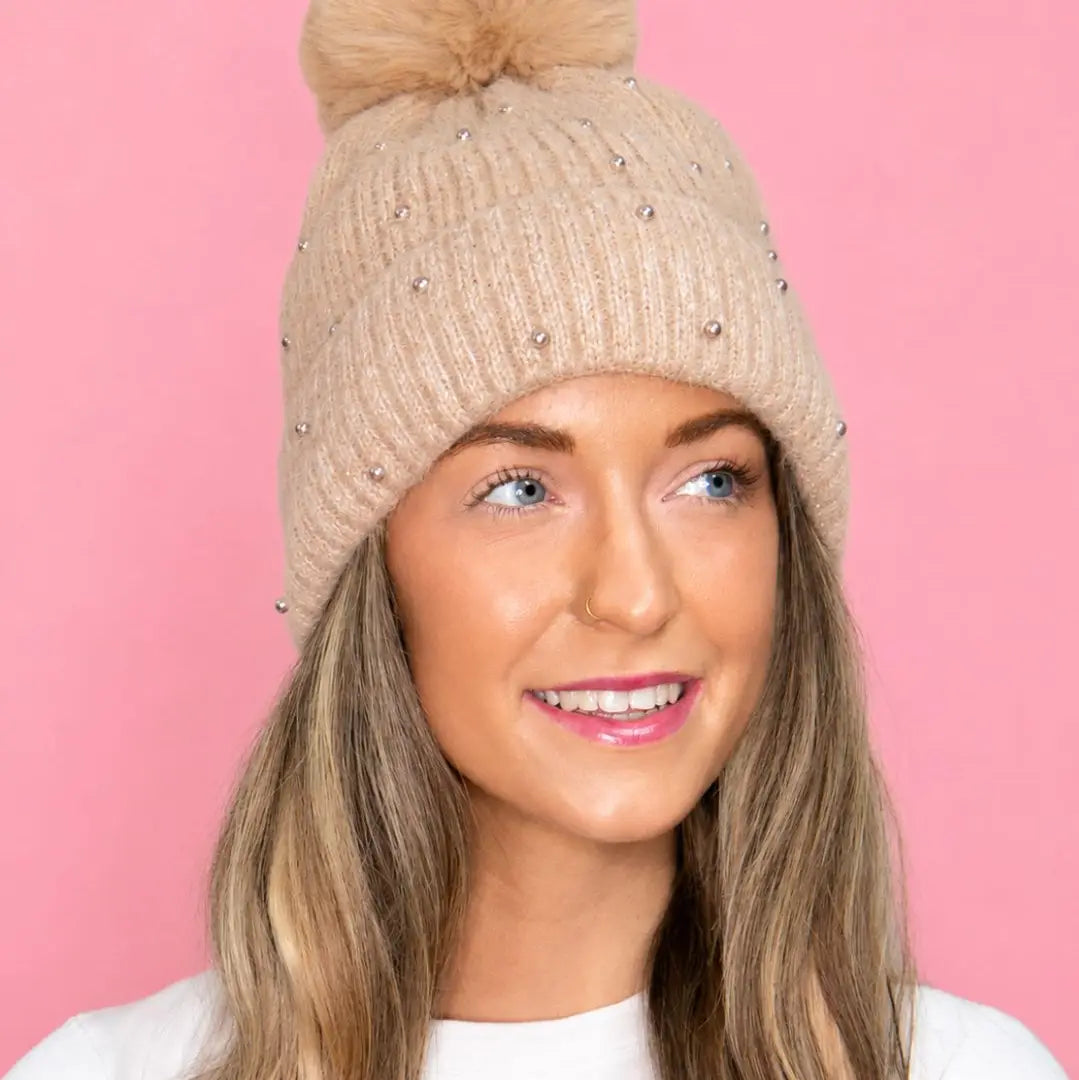 Beanie with Pearls
