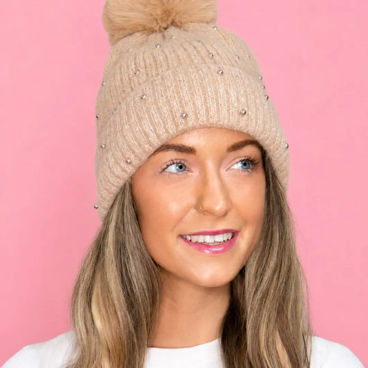 Beanie with Pearls