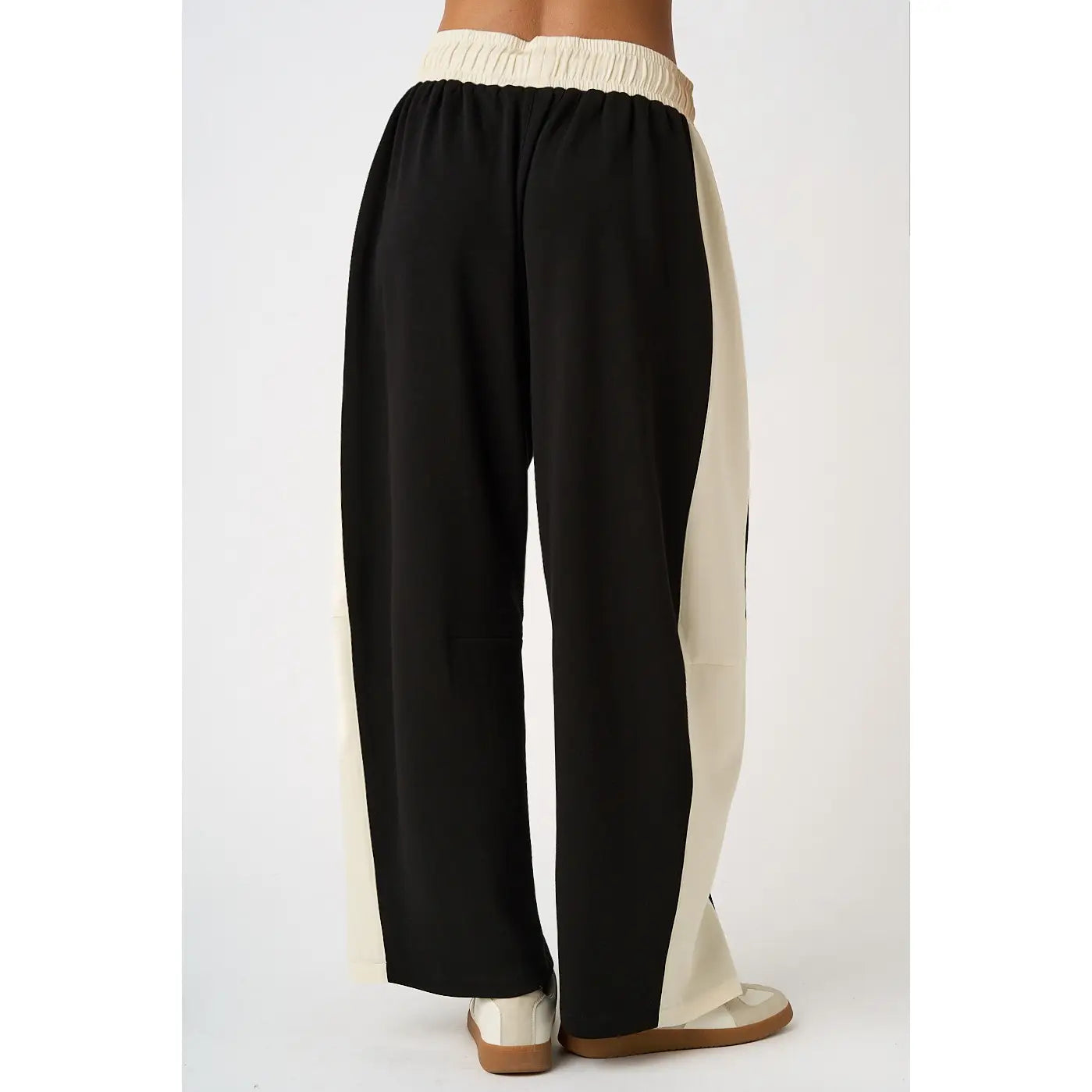 Striped Barrel Leg Lounge Pants