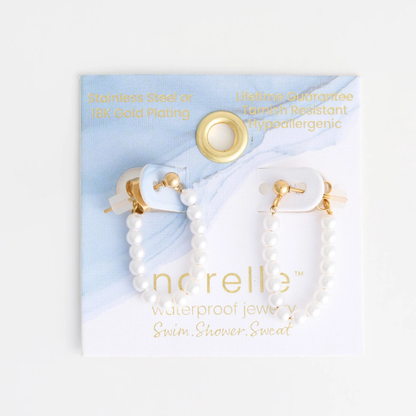 Narelle Waterproof Genuine Freshwater Pearl Dangle Earrings
