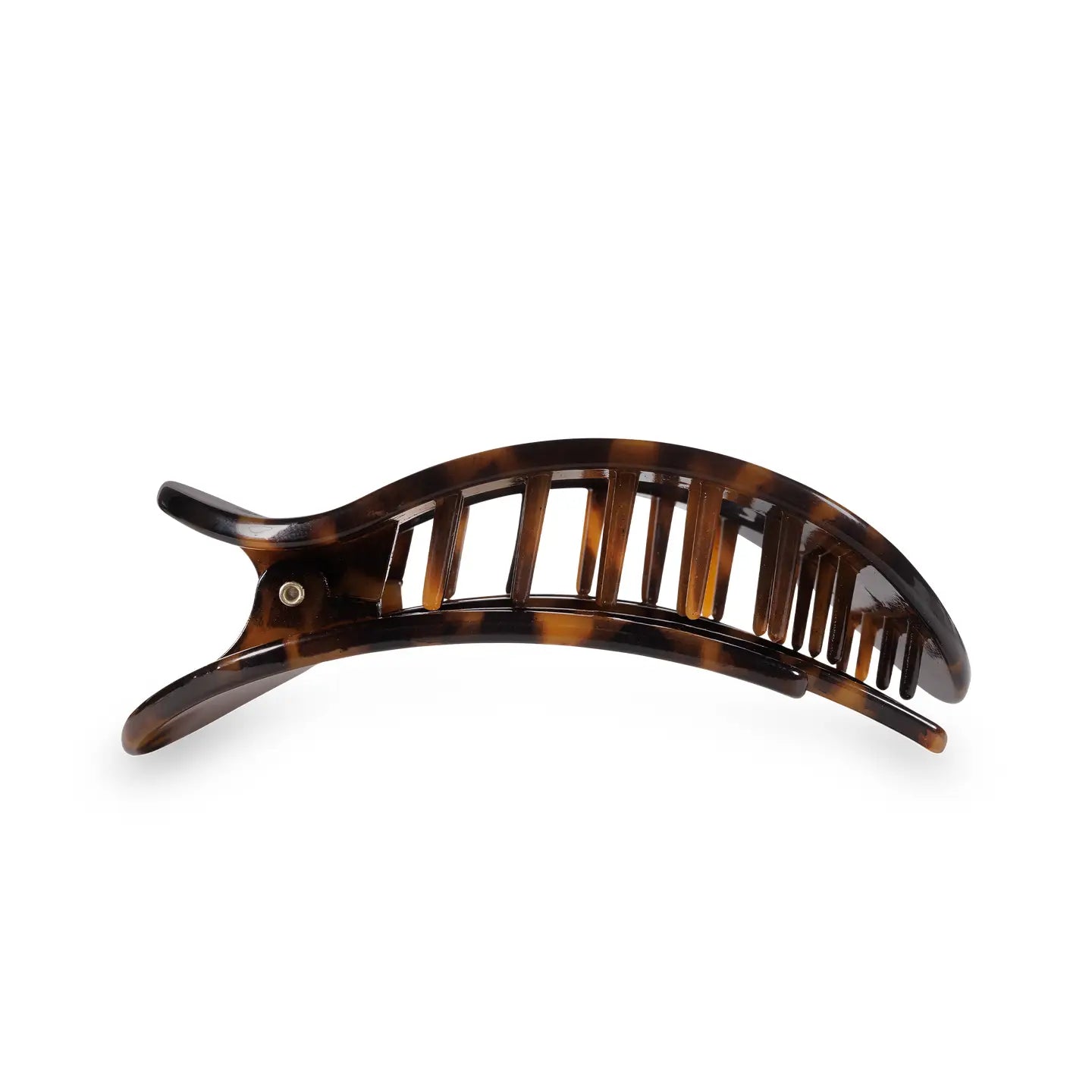 Round Flat Hair Clip | Tortoise | Medium