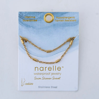 Narelle Waterproof Dainty Bar Anklet