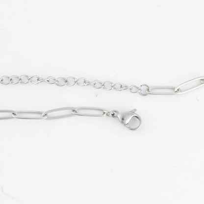 Narelle Silver Paperclip Chain 18" Waterproof Necklace
