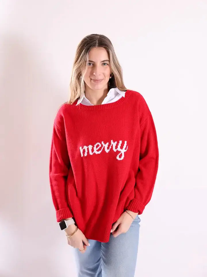 Red Merry Sweater