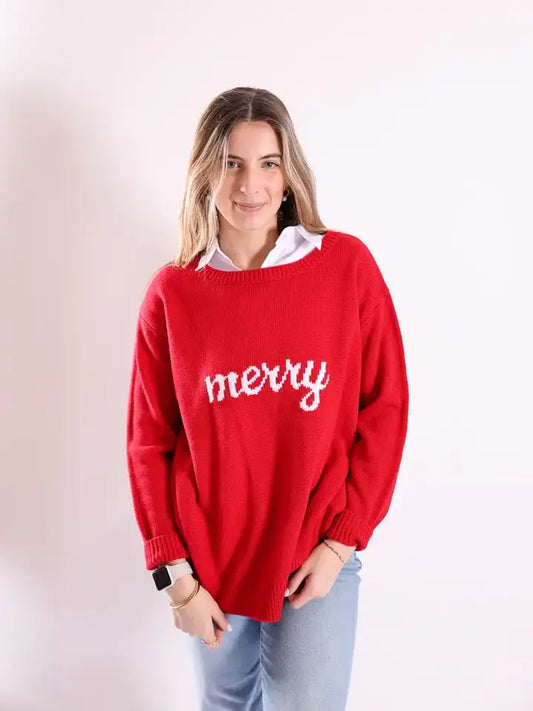 Red Merry Sweater