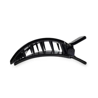 Square Flat Hair Clip | Jet Black | Medium
