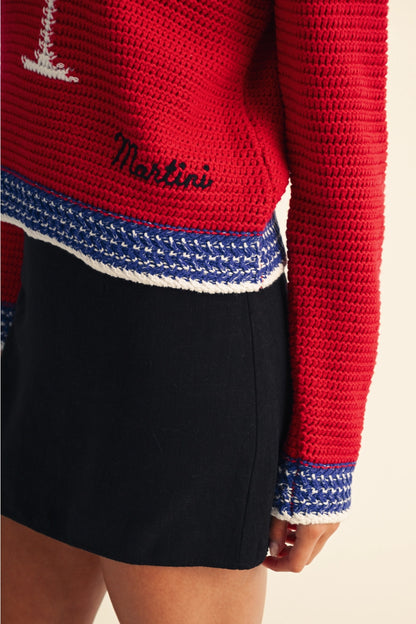 Martini Graphic Statement Sweater