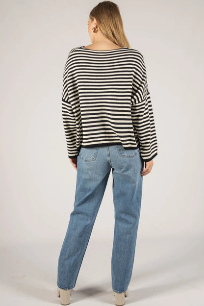 Striped T-Body Sweater