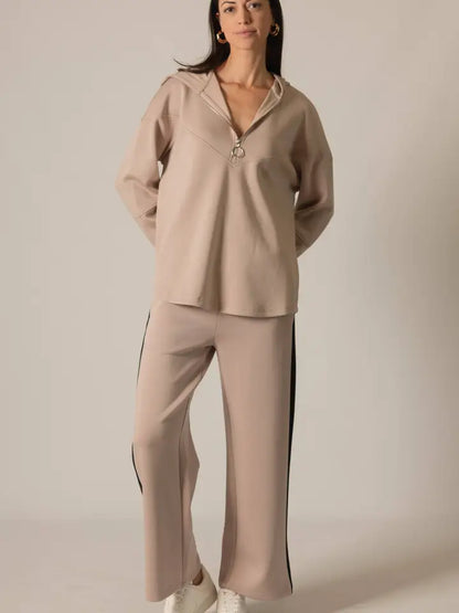 Butter Modal Side Stripe Wide Leg Pants