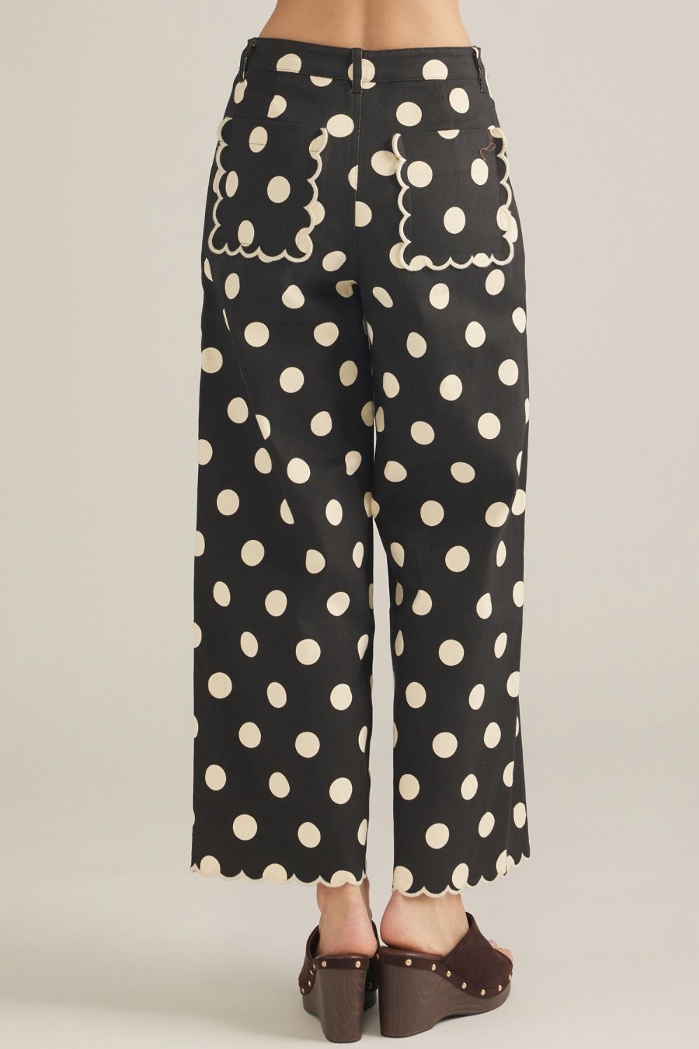 Polka Dot Wide Leg Pants