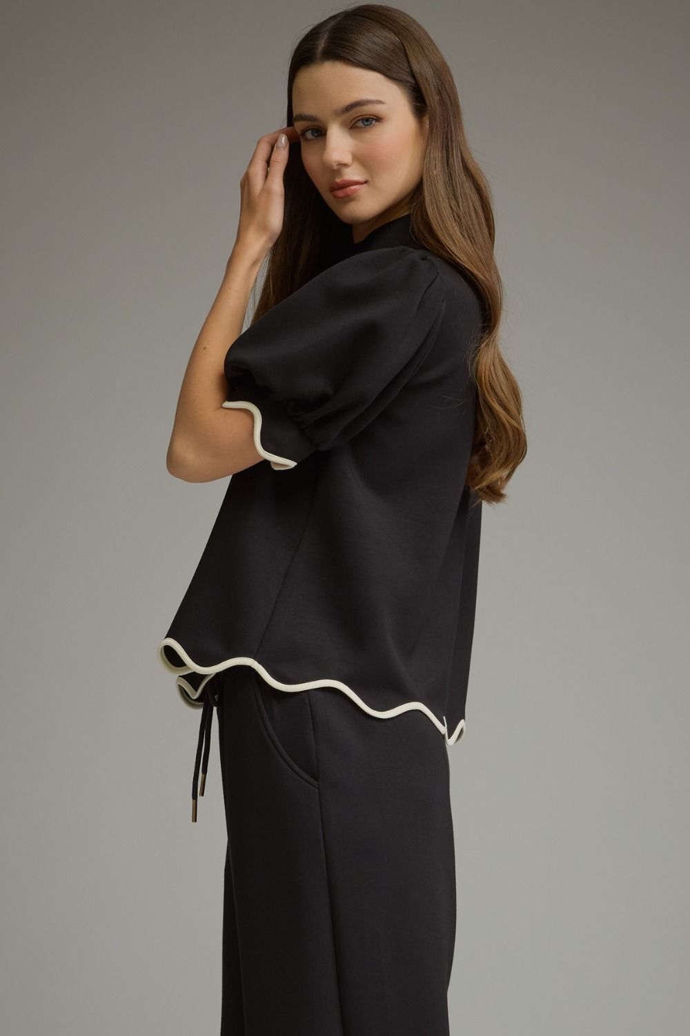 Short Puff Sleeve Top