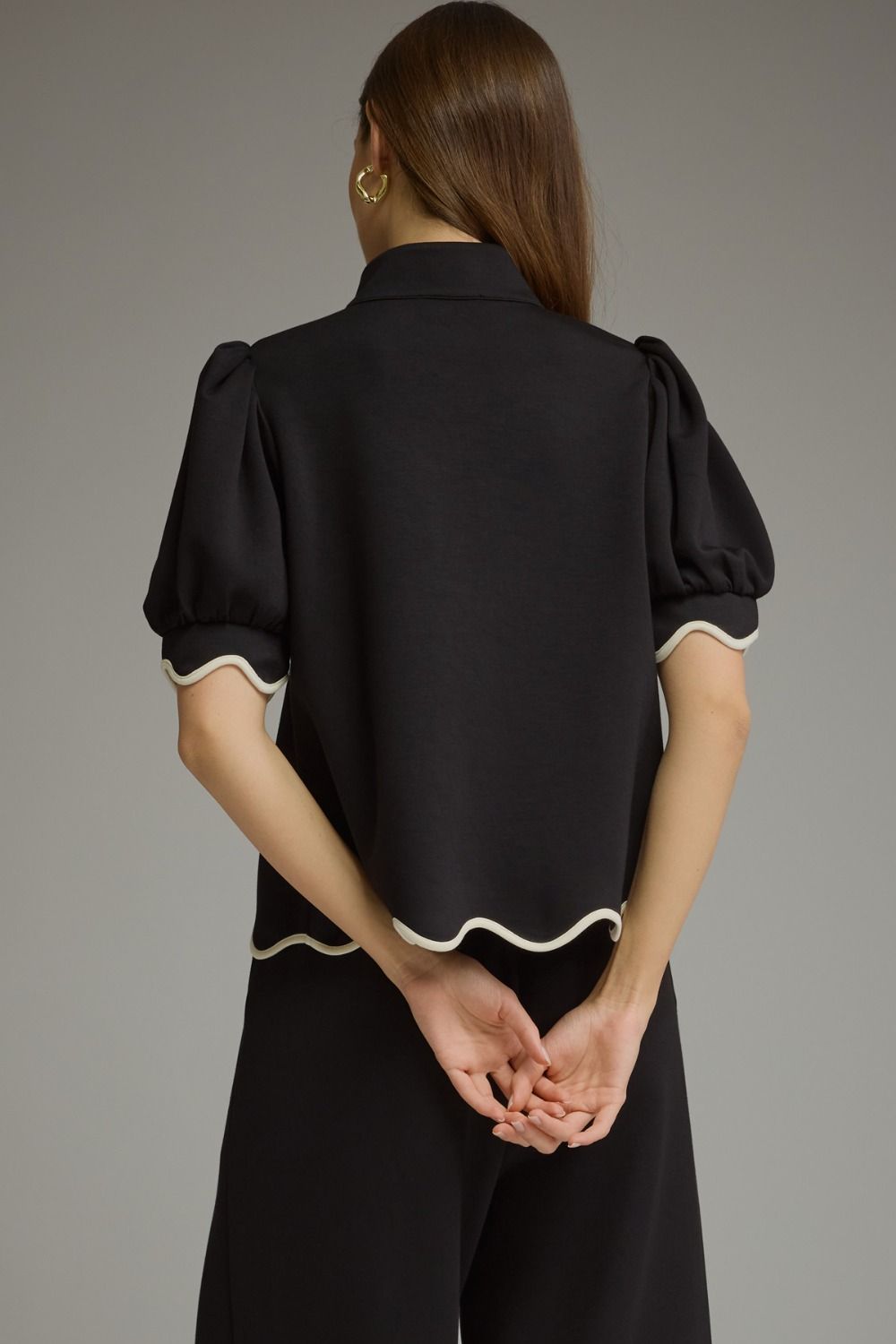 Short Puff Sleeve Top