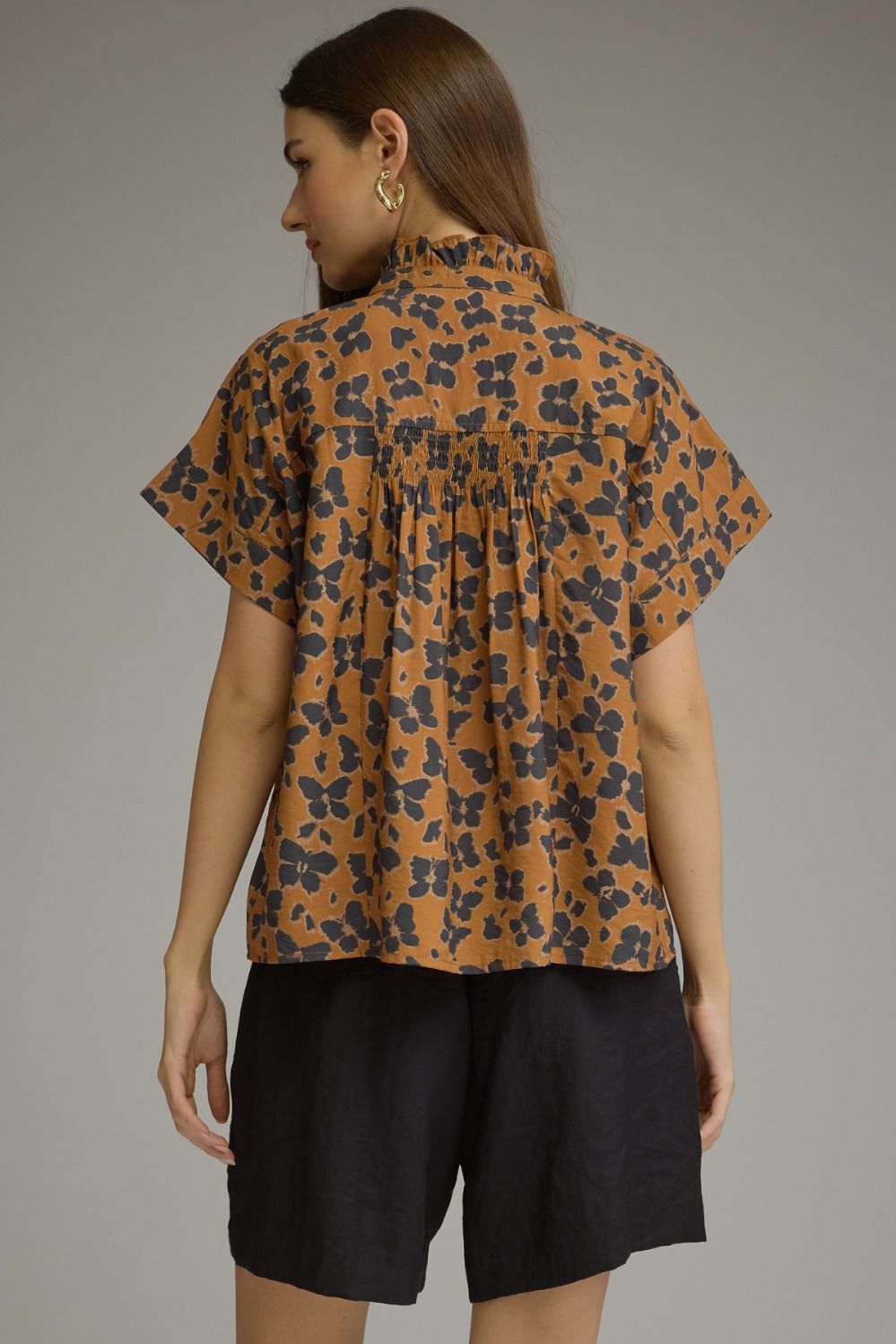 Floral Print Short Sleeve Top 
