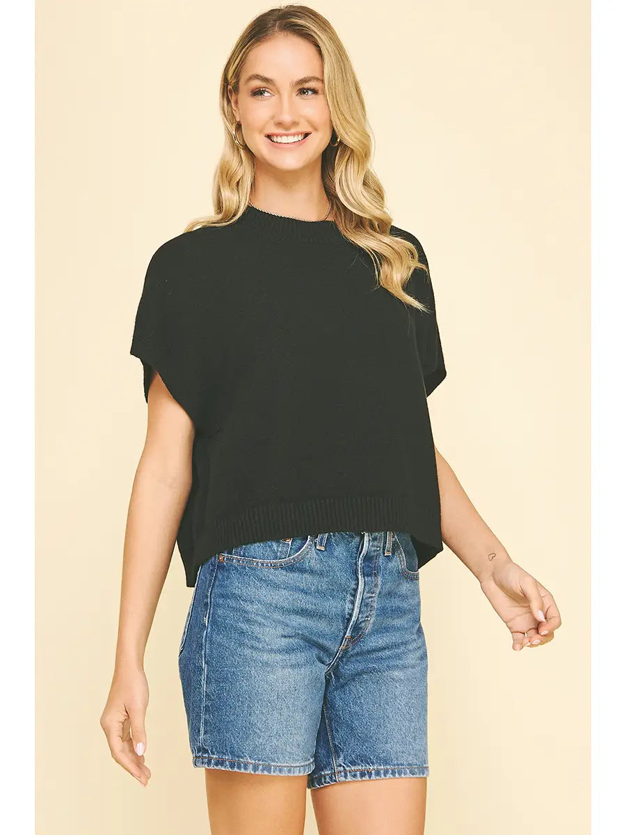Dropped Shoulder Sweater Top