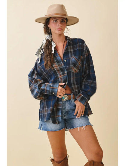 Kambrie Plaid Flannel Shirt