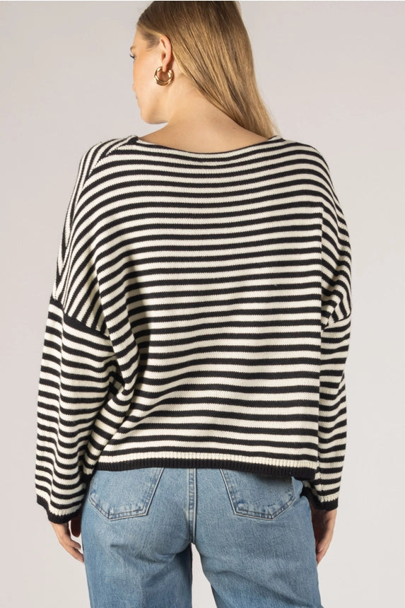 Striped T-Body Sweater