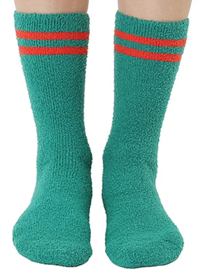 Jingle Fuzzy Crew Socks